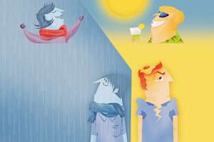 La lluvia y el sol inciden en nuestro estado de &aacute;nimo