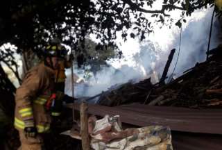 Incendio en Baños dejó una persona herida