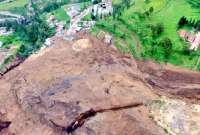 Secretaría de Riesgos actualizó datos sobre el deslizamiento de tierra en Alausí