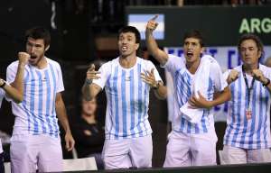 El combinado albiceleste cay&oacute; en semifinales de la Davis ante su par de B&eacute;lgica. Foto: AFP