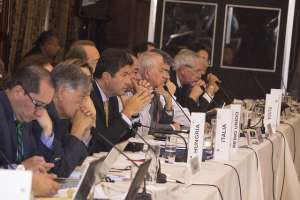 Diplom&aacute;ticos ecuatorianos que asisten al V taller de Embajadores. 