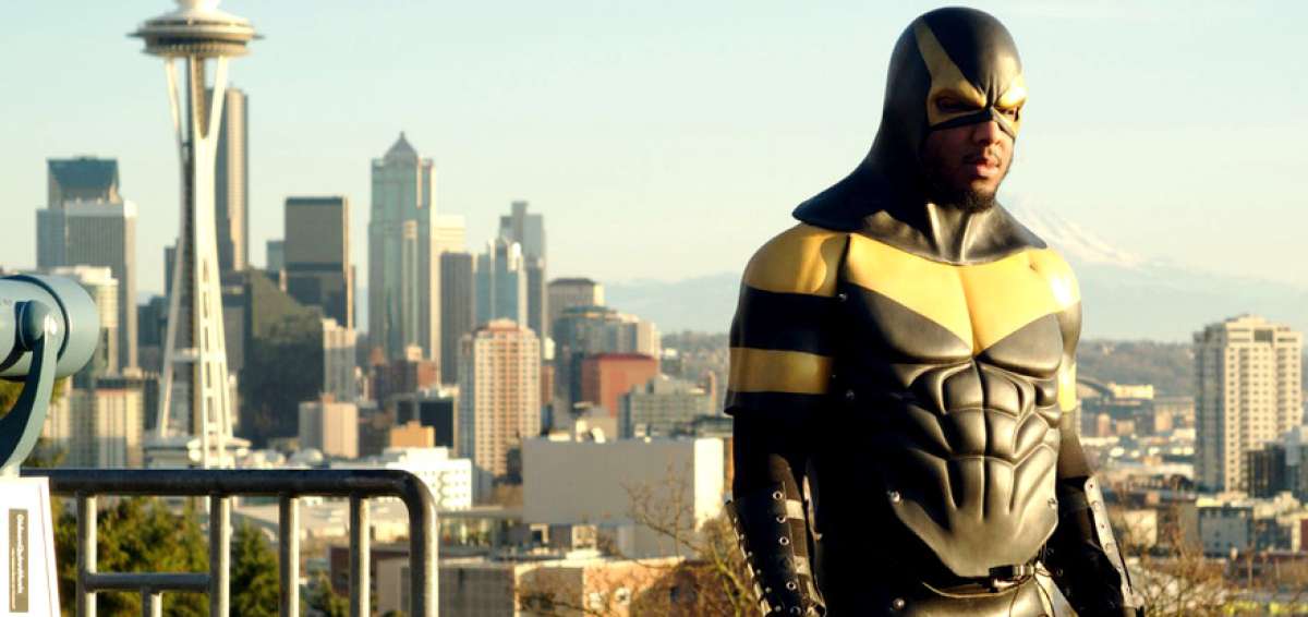 Phoenix Jones en una escena de &lsquo;Super Hero&rsquo;, personaje que  lucha contra el crimen de Seattle, una de las series m&aacute;s vistas en Estados Unidos. 
