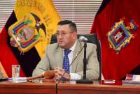 Iván Saquicela es el presidente de la Corte Nacional de Justicia, entidad qiue emitió el comunicado.