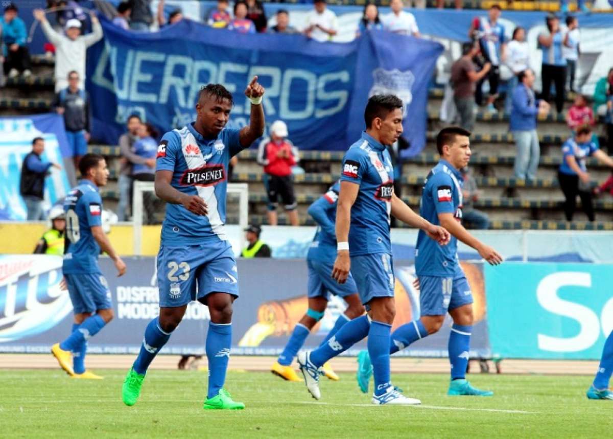 Miler Bola&ntilde;os convirti&oacute; dos goles a los lojanos y lleg&oacute; a los 23 en el torneo, liderando la lista de goleadores.