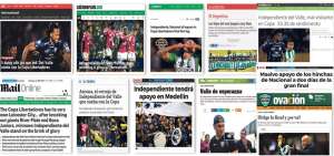 Expectativa. Sitios web de medios deportivos dedicaron sus portadas a la final.