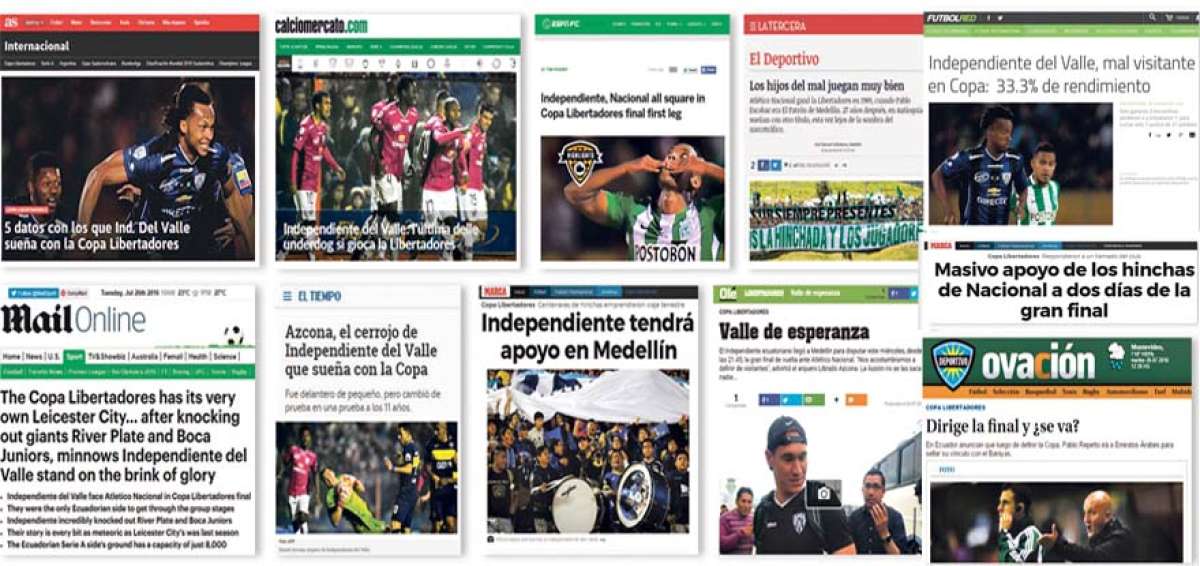 Expectativa. Sitios web de medios deportivos dedicaron sus portadas a la final.