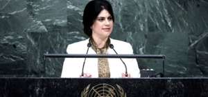 La embajadora de Honduras ante la Organizaci&oacute;n de las Naciones Unidas, Mary Elizabeth Flores.