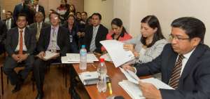  La audiencia se instal&oacute; esta ma&ntilde;ana en la Unidad Judicial de Pichincha. 