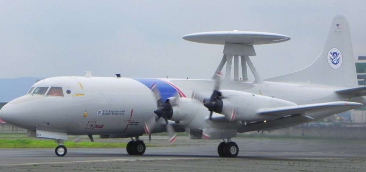 Avi&oacute;n Orion P-3 de Estados Unidos que utilizar&aacute; el aeropuerto de San Crit&oacute;bal en Gal&aacute;pagos.