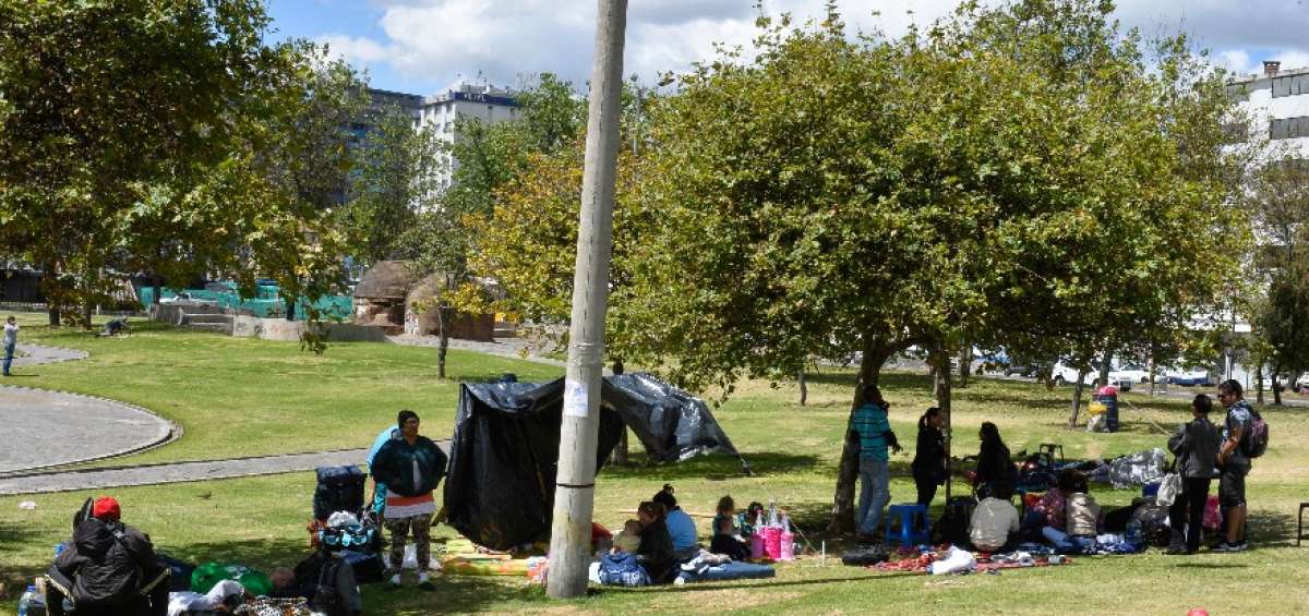Los cubanos que exigen visa humanitaria a M&eacute;xico han sido los ocupantes ocasionales m&aacute;s recientes que ha tenido el parque El Arbolito.