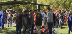 Los cubanos trasladaron su protesta al parque La Carolina