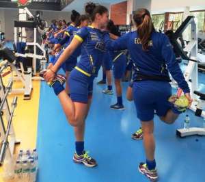 Hoy comenz&oacute; la preparaci&oacute;n para el repechaje mundialista en la Casa de la Selecci&oacute;n. Foto: Andr&eacute;s Granizo