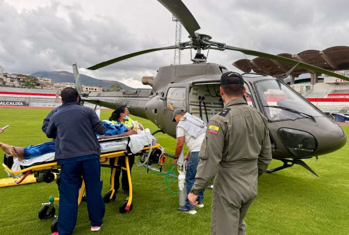 Ejército ejecutó evacuación aeromédica desde Imbabura hacia Quito
