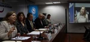 Autoridades de la Judicatura ofrecieron una rueda de prensa este martes, 4 de diciembre. 