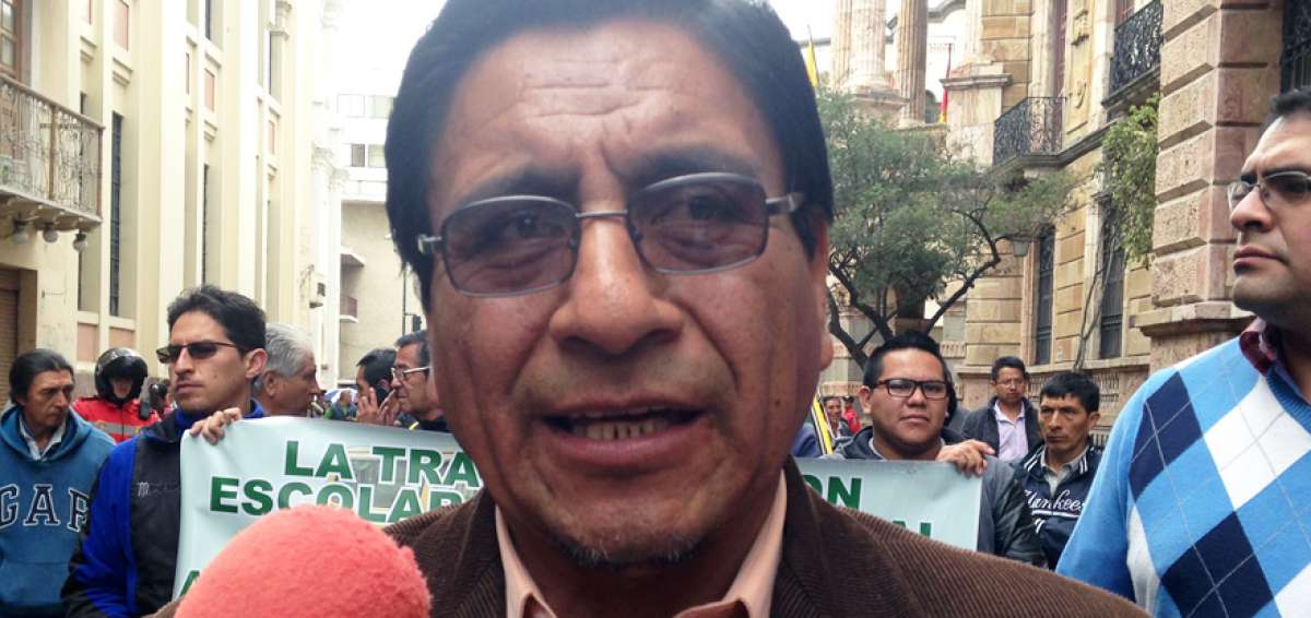 Luis Zamora, dirigente de los transportistas de Cuenca.