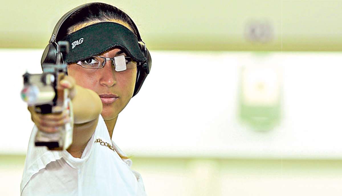 Marina practica el tiro deportivo desde hace apenas 3 a&ntilde;os y ya se meti&oacute; en la historia de la disciplina con su clasificaci&oacute;n. Foto: William Orellana / El Tel&eacute;grafo.