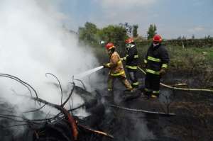 Los incidentes de la semana pasada obligan a los bomberos a intensificar sus patrullajes por zonas boscosas de Ambato, como Quisapincha, Pishiglata y Huachi. Foto: Cortes&iacute;a / Cuerpo de Bomberos Ambato