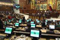 Con 117 votos a favor se aprobó la norma que reforma varias disposiciones legales en la Asamblea Nacional. 