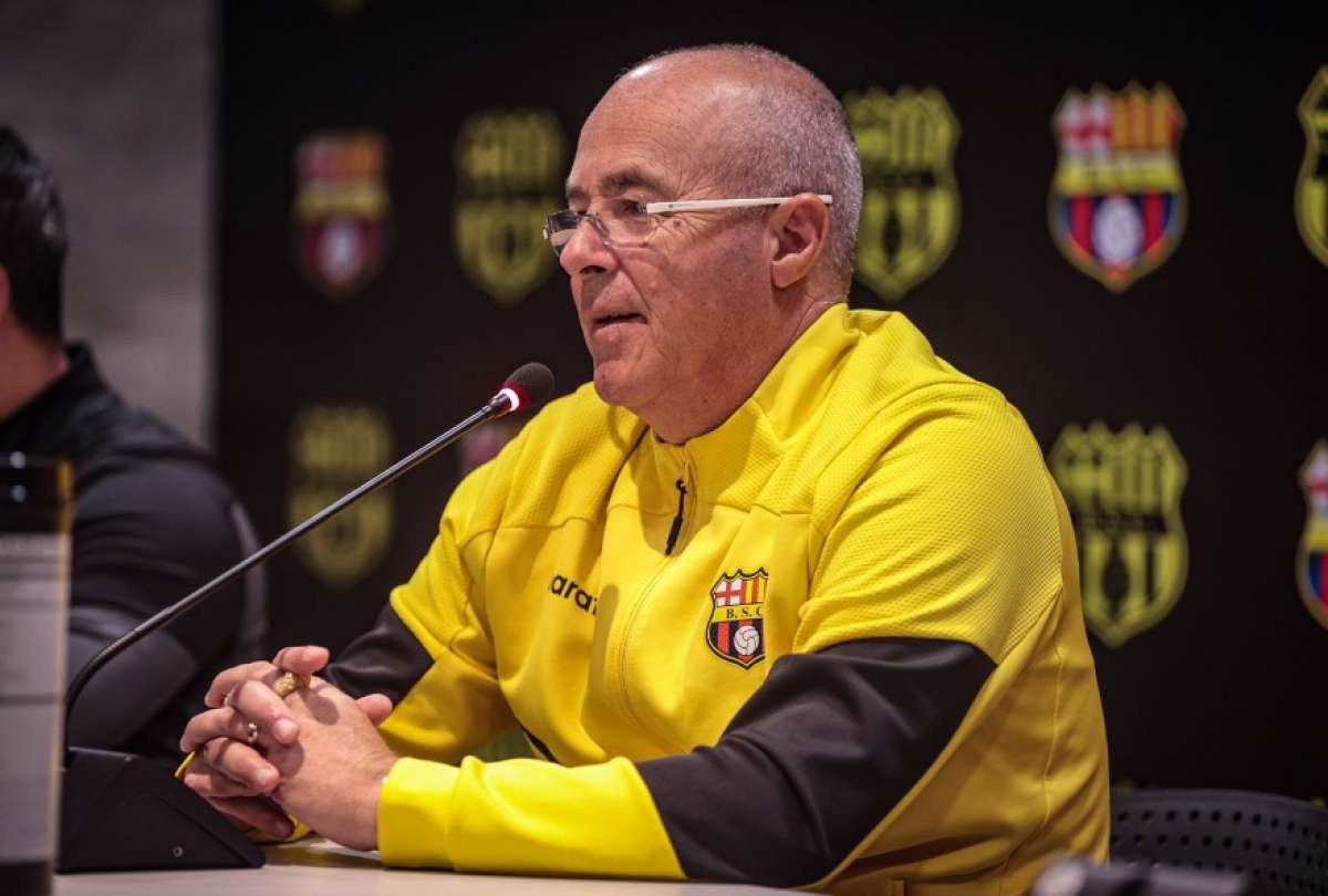 Jorge Célico dirige a Barcelona SC desde finales de febrero de 2022.