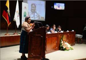 Rigoberta Mench&uacute; destaca logros sociales y anuncia Cumbre de Pueblos Ind&iacute;genas 