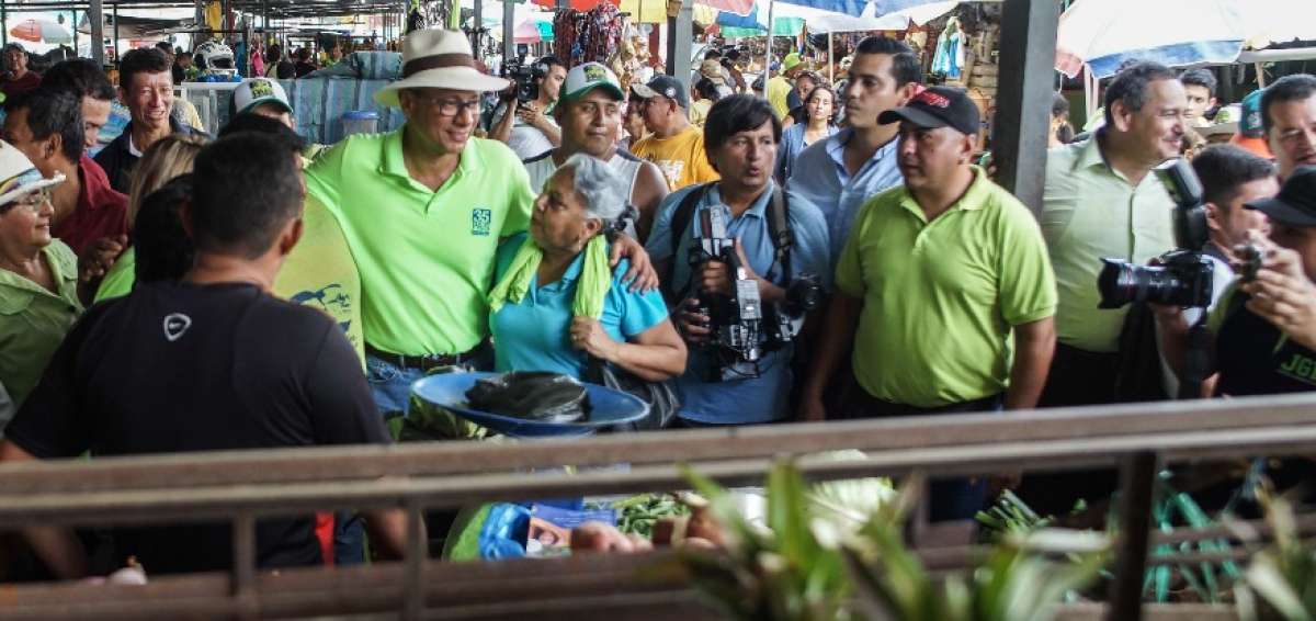 Glas recorri&oacute; Portoviejo entre el apoyo de la ciudadan&iacute;a