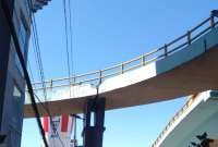  El puente de la av. República entró en mantenimiento. El jueves, 31 de agosto, circuló un video sobre su mal estado