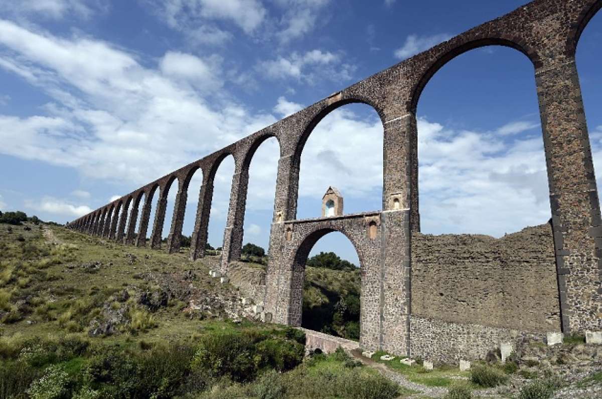 El acueducto del Padre Tembleque es una joya arquitect&oacute;nica del siglo XVI. Foto: AFP
