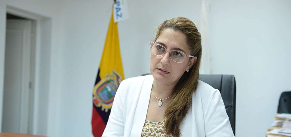 Patricia Mendoza Loor, coordinadora defensorial de la zonal 8.