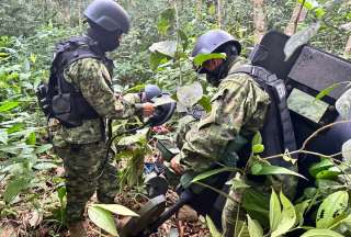 Militares decomisaron artefactos explosivos en Esmeraldas