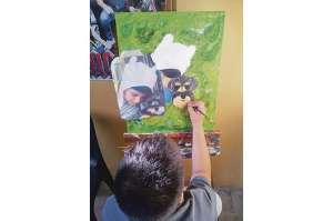 Clases de arte infantil en la academia de la pintora Trilce Z&uacute;&ntilde;iga