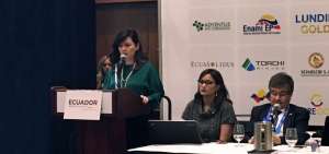 La ministra Illescas present&oacute; en Canad&aacute; la propuesta ecuatoriana sobre una miner&iacute;a responsable.