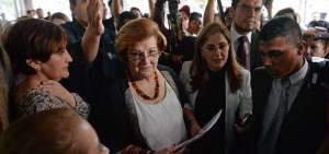La presidenta de la CIDH, Esmeralda Arosemena, lider&oacute; la comitiva que recopil&oacute; la informaci&oacute;n sobre los sucesos ocurridos en las manifestaciones.