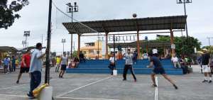 Los partidos de ecuavolley son muy intensos en el sur