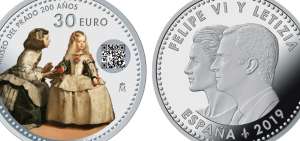 Museo lanza monedas con c&oacute;digo QR e imagen de Las Meninas
