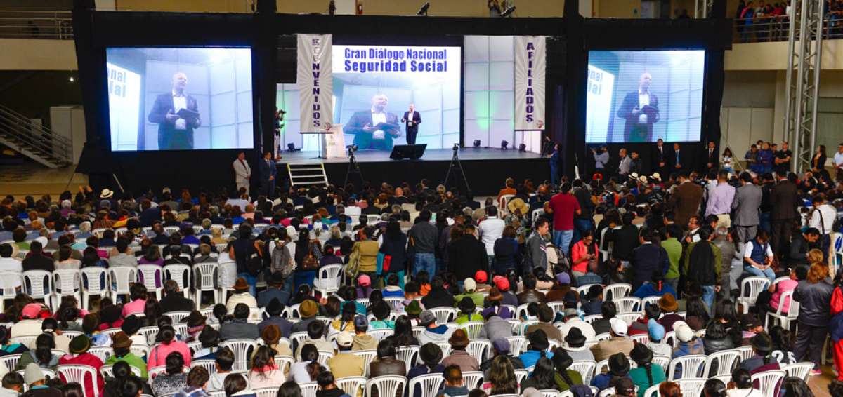 Al di&aacute;logo por la seguridad social asistieron organizaciones sociales de distintos rincones del pa&iacute;s.