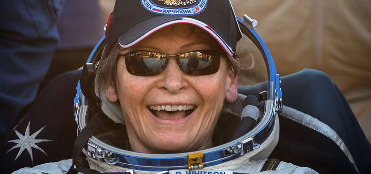 Astronauta mujer marc&oacute; un r&eacute;cord