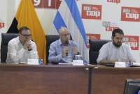 Autoridades de la provincia del Guayas, junto al vicepresidente Alfredo Borrero, se reunieron este martes 29 de agosto.