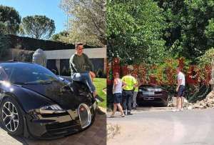 Bugatti de Cristiano Ronaldo fue chocado