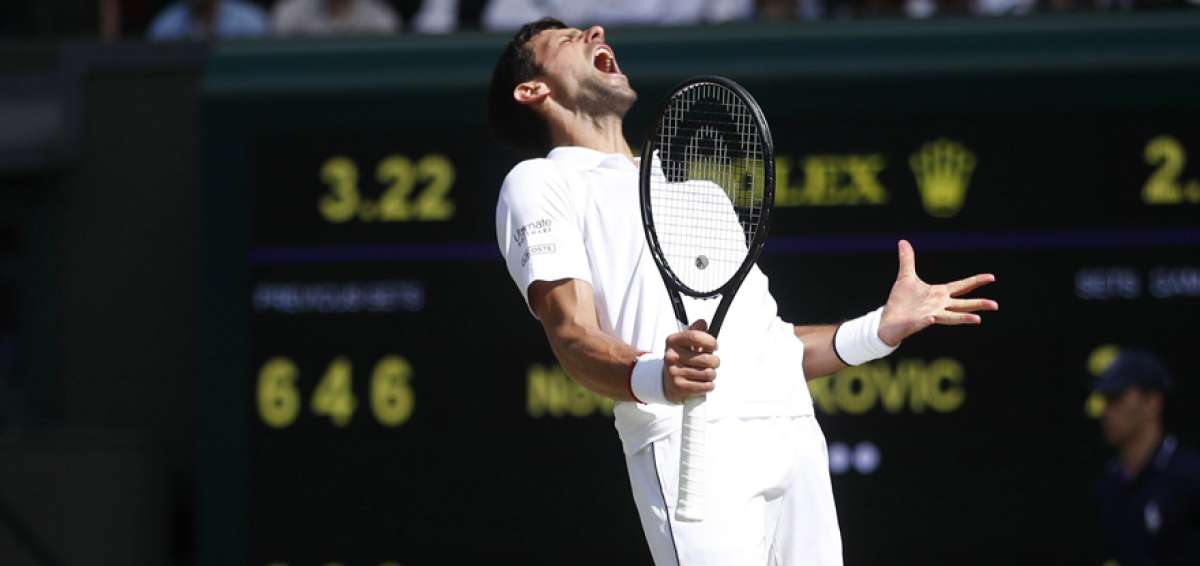 Djokovic festeja por quinta vez