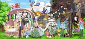 En la imagen aparecen los personajes del universo Ghibli, creado por Miyazaki y Takahata.
