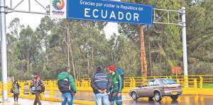 El paso fronterizo con Colombia est&aacute; vigilado para impedir el ingreso de personas o mercader&iacute;as ilegales. Foto: Marco Salgado / El Tel&eacute;grafo
