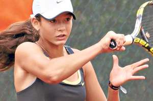 Romero super&oacute; por doble 6-3 a la tambi&eacute;n &lsquo;tricolor&rsquo; Mikaela Molina en primera ronda del Future 4 y con ello obtuvo su primer punto WTA. Foto: Archivo / El Tel&eacute;grafo.