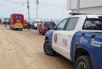 Los organismos de emergencia llegaron hasta el lugar para la búsqueda y rescate. 