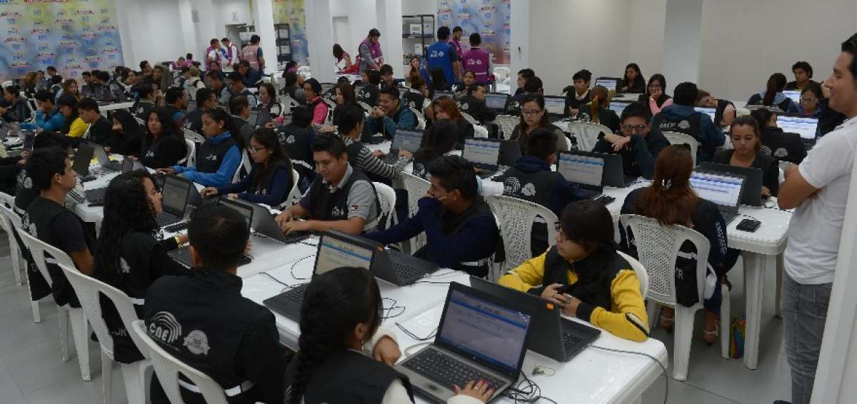 9.497 actas se procesaron en 3 horas durante simulacro electoral en Guayas