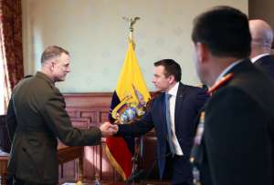 El encuentro se realiz&oacute; en el Palacio de Carondelet con la participaci&oacute;n de delegaciones de Ecuador y Estados Unidos.