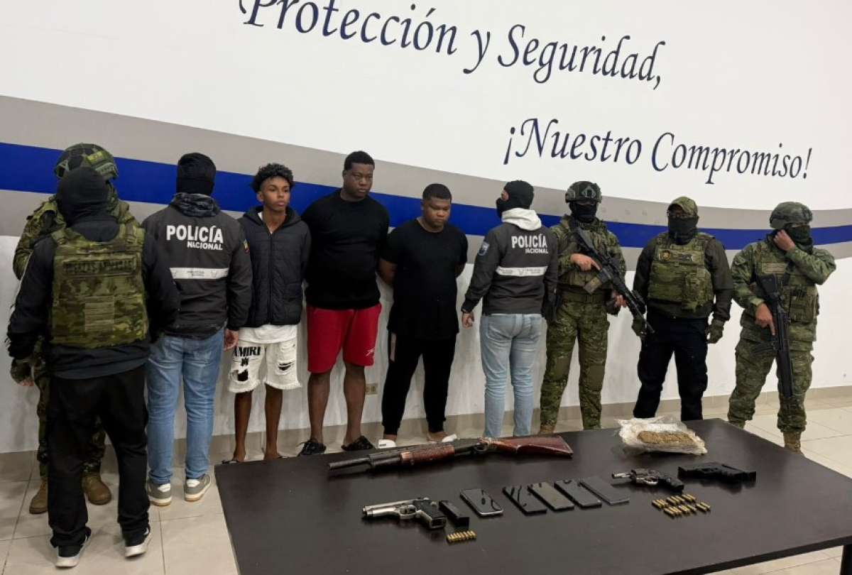Golpe a Los Tiguerones en Quito: tres aprehendidos y armas decomisadas