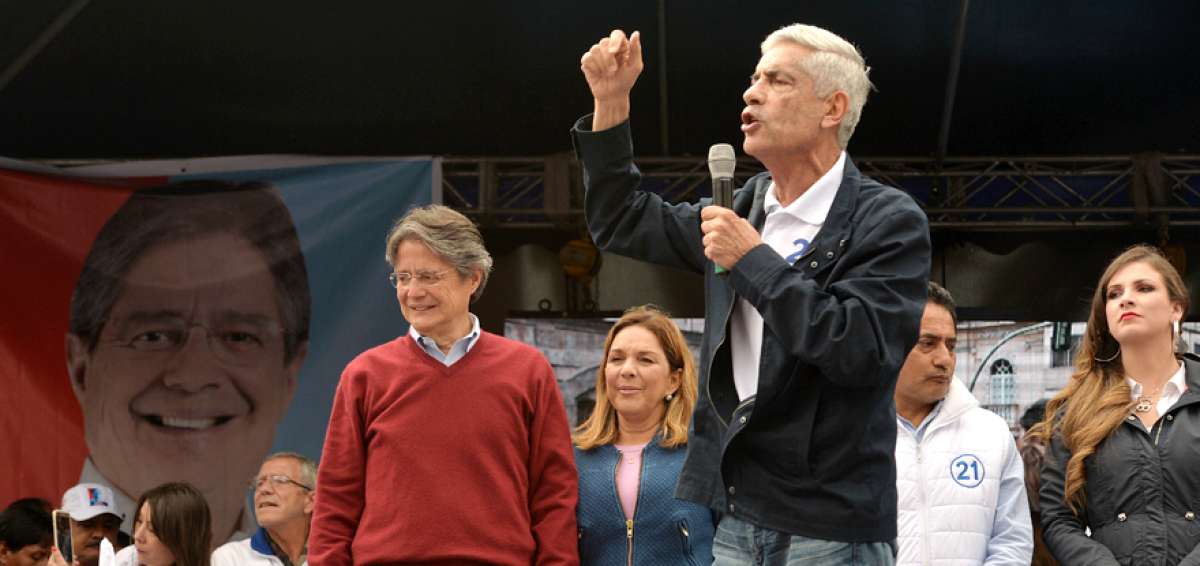 Fernando Callejas, asamble&iacute;sta electo de Tungurahua, present&oacute; a Guillermo Lasso en Ambato.