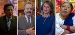 De izquierda a derecha: Wagner Bola&ntilde;os, Franco Romero. Rosal&iacute;a Arteaga, Blanca Chancoso.