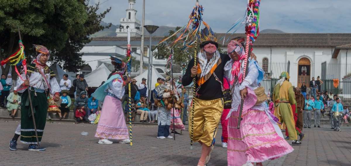 La fiesta ancestral se desarroll&oacute; en el parque central de Cotocollao.