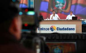 El presidente Rafael Correa emiti&oacute; su Enlace Ciudadano desde el sector de Pomasqui, en Quito. FOTO: Presidencia de la Rep&uacute;blica